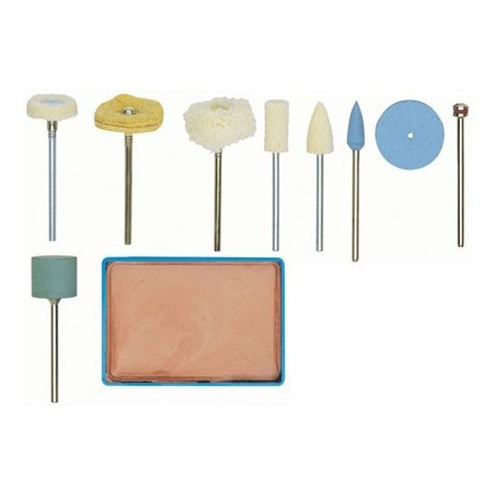 Proxxon polersæt med 10 dele.Proxxon nr. 28285