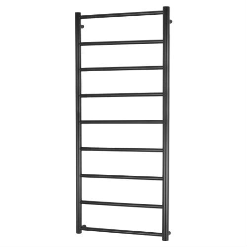 Kriss Polaris håndklædetørrer i matsort 1260 x 600 mm. Centermål 568 mm