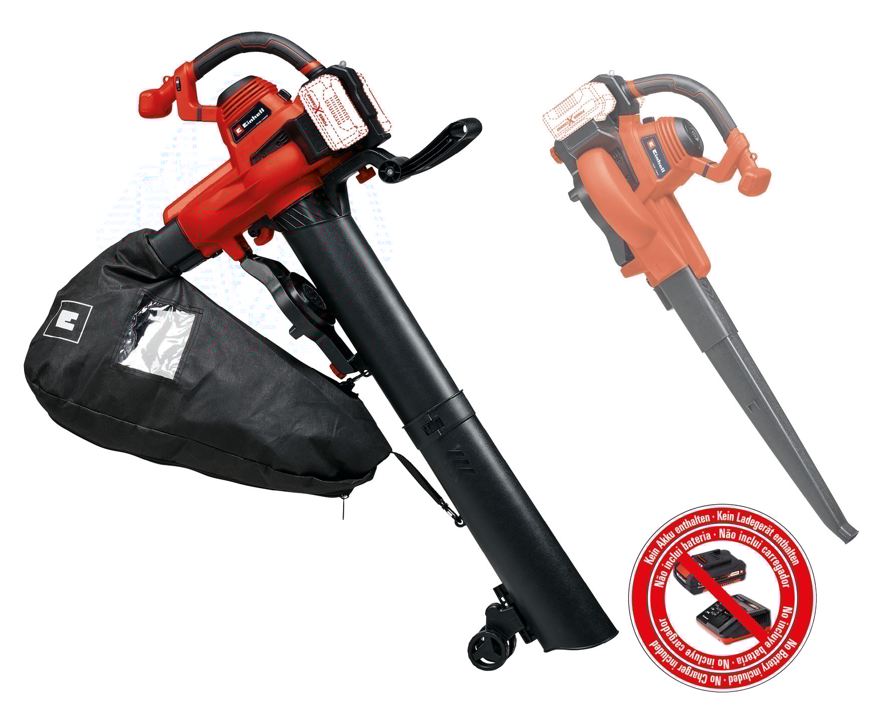 Einhell GE-CL 36/230 løvsuger/-blæser turbo solo 2x18V