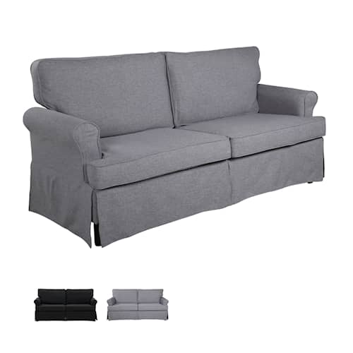 Venture Design Anton 2-personers sofa i grå tekstil