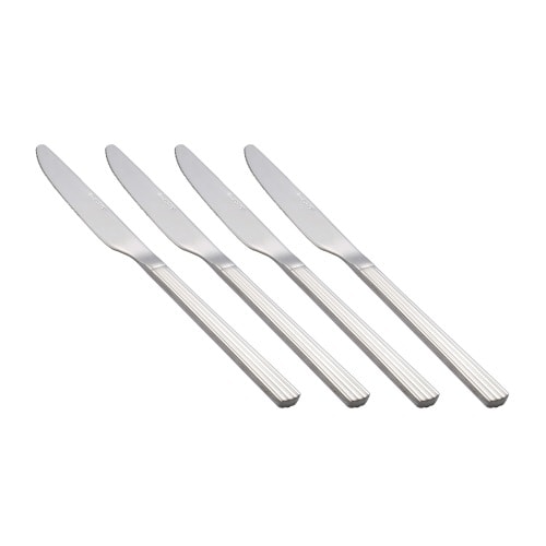 Aida Groovy kniv i blank mirror 4 stk.