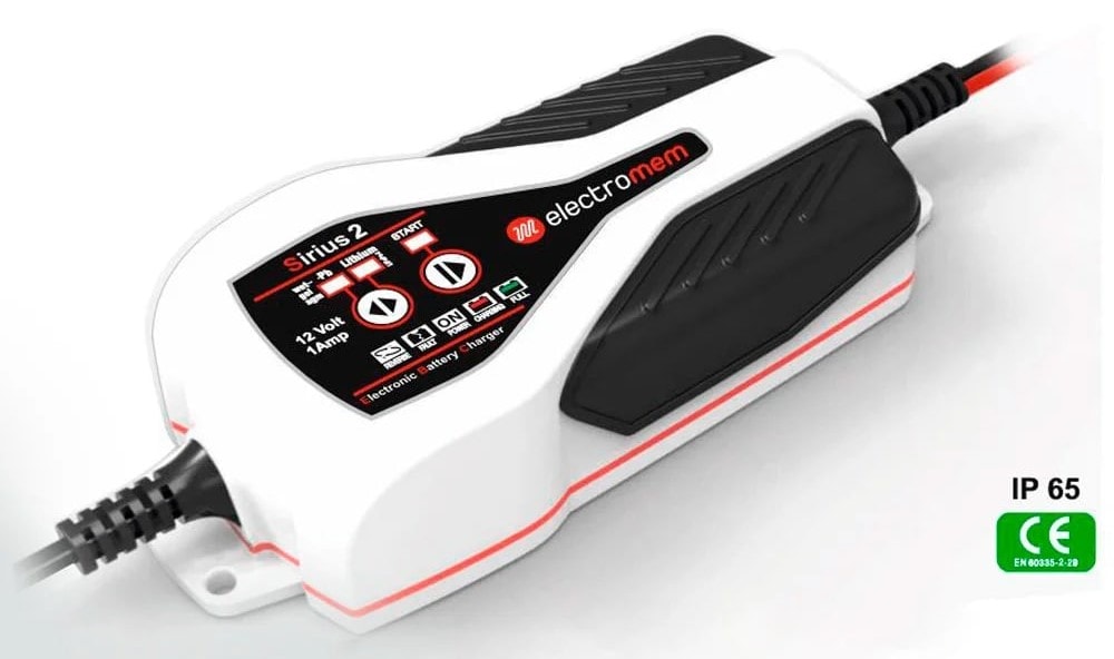 Electromem Sirius 2 batterilader 12V 1A