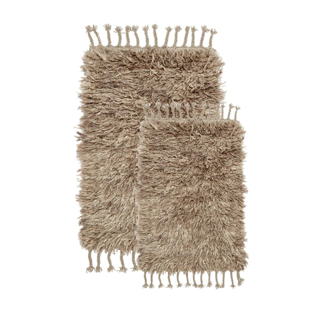 Svanefors Dylan gulvtæppe i beige 60 x 90 cm