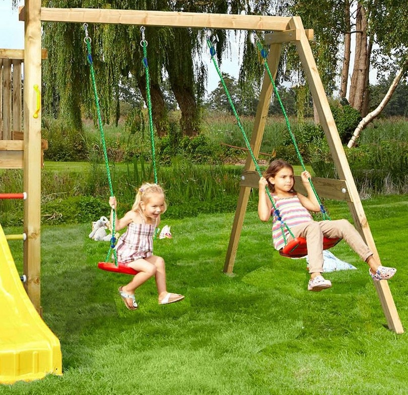 Jungle Gym 2-Swing Modul 220 komplet - Tilkøb til legetårn