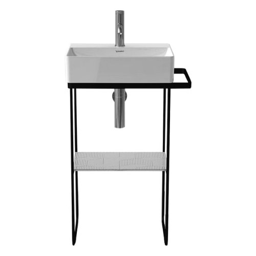 Duravit DuraSquare metalkonsol i mat sort, gulvstående 51,6 x 33,3 cm