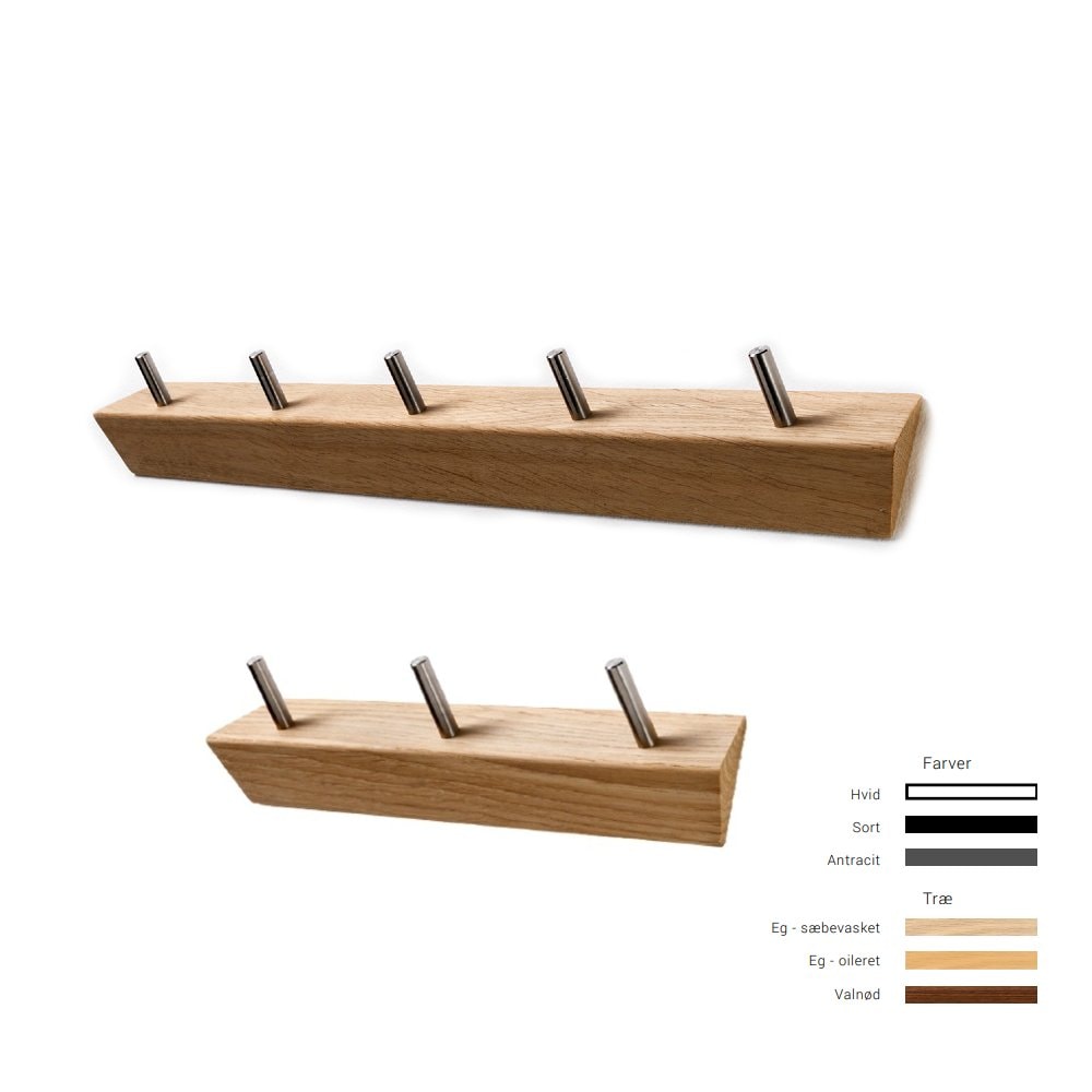 Hoigaard KR-3 / KR-5 knagerække 3-5 knager