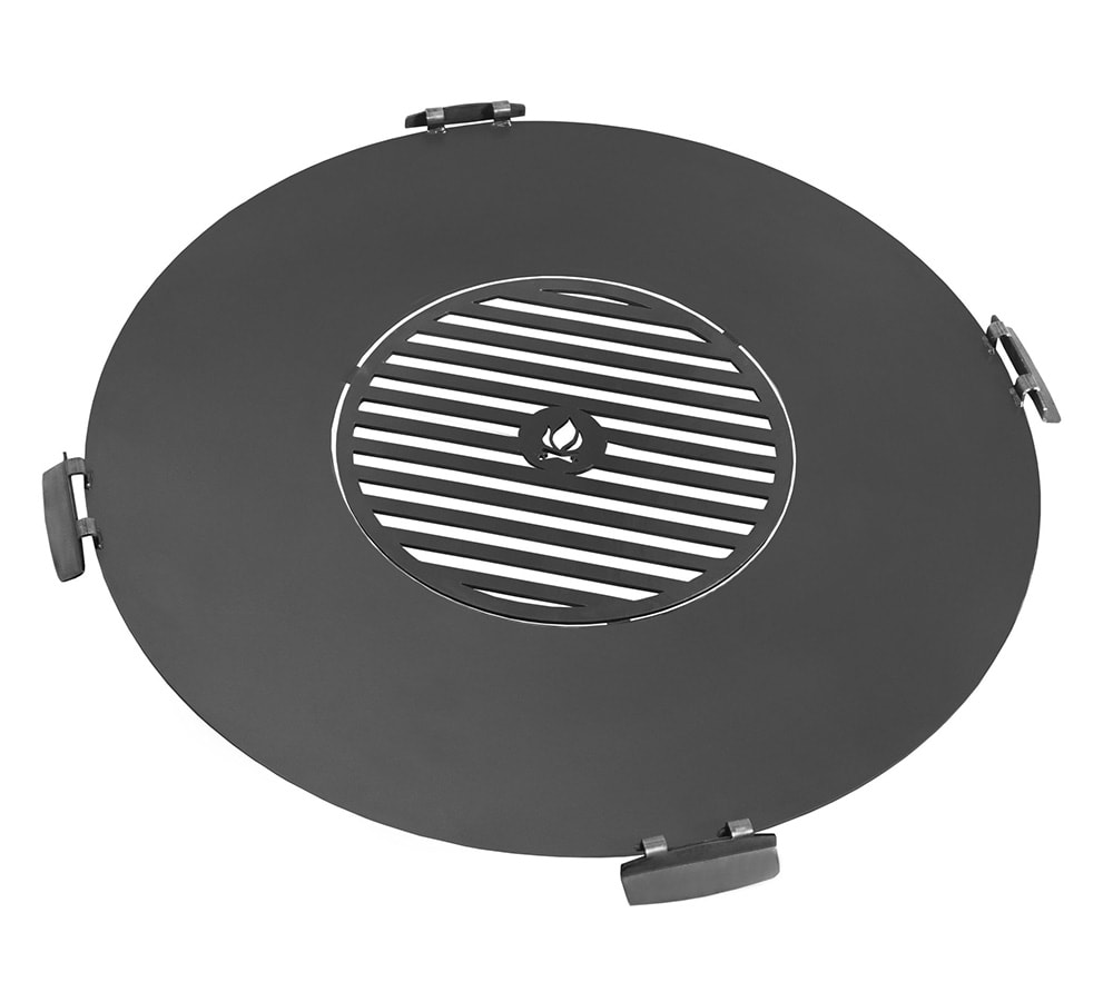 CookKing grillplade med greb og grillrist Ø36 cm Ø78 cm