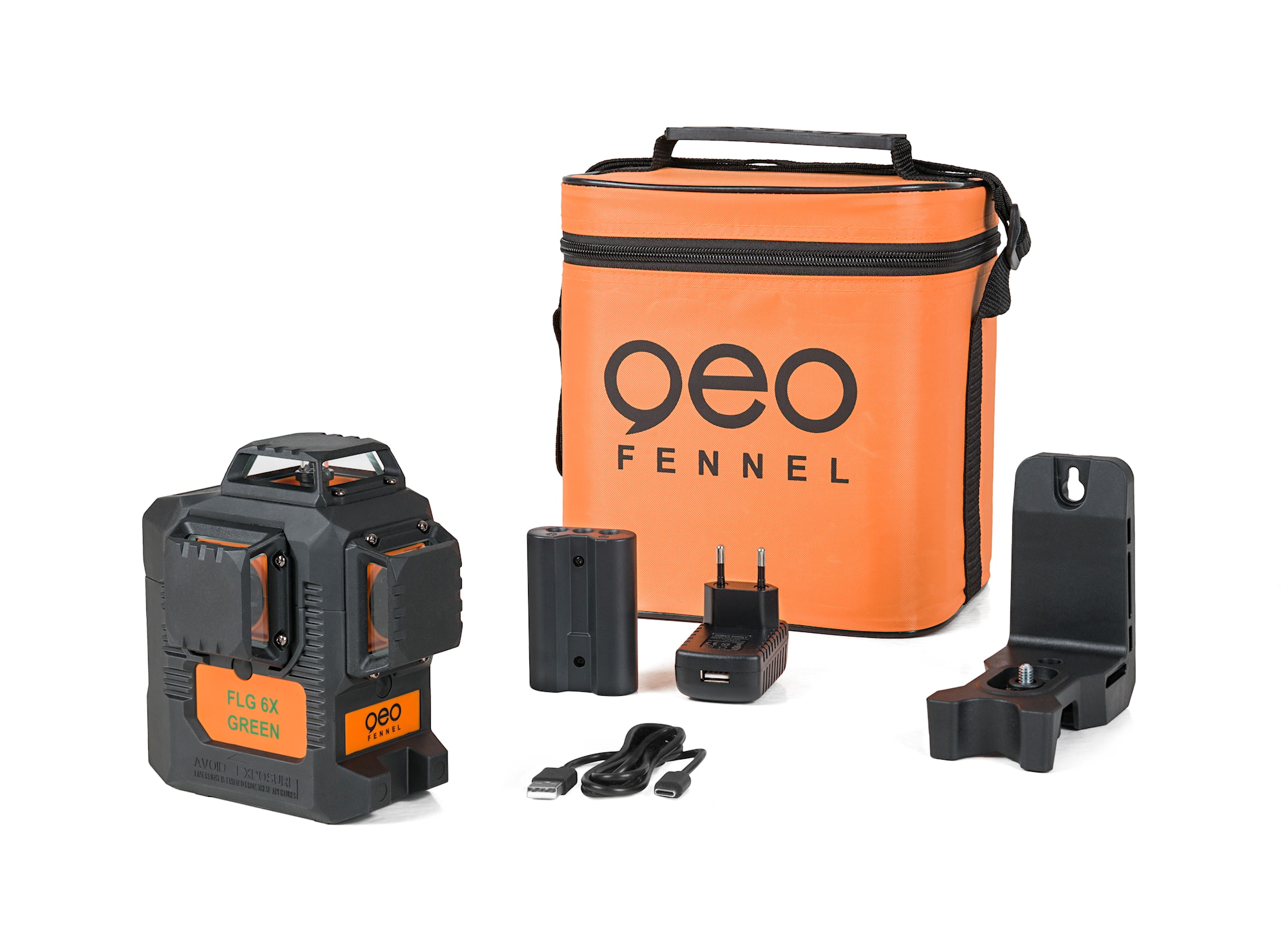 geo-FENNEL FLG 6 grøn multilinelaser i taske