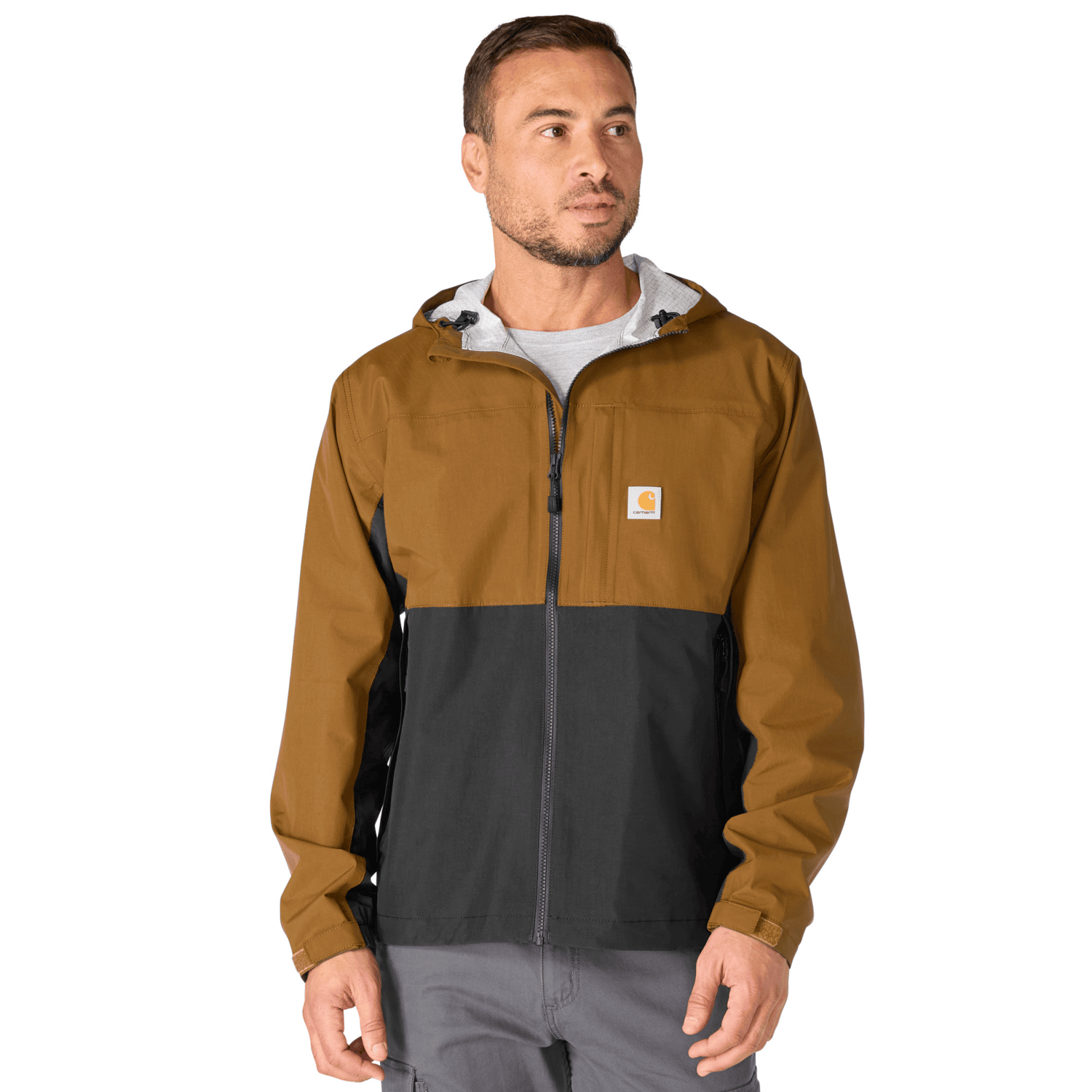 Carhartt Monterey Jacket Men Carhartt Brown/Black 2XL