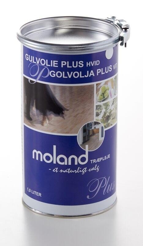 Moland gulvolie plus hvid 1 liter