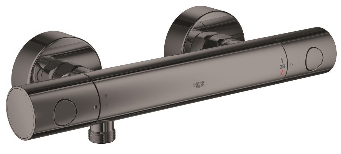 Grohe Grohtherm 1000 Cosmopolitan termostatbatteri børstet Cool Sunrise messing