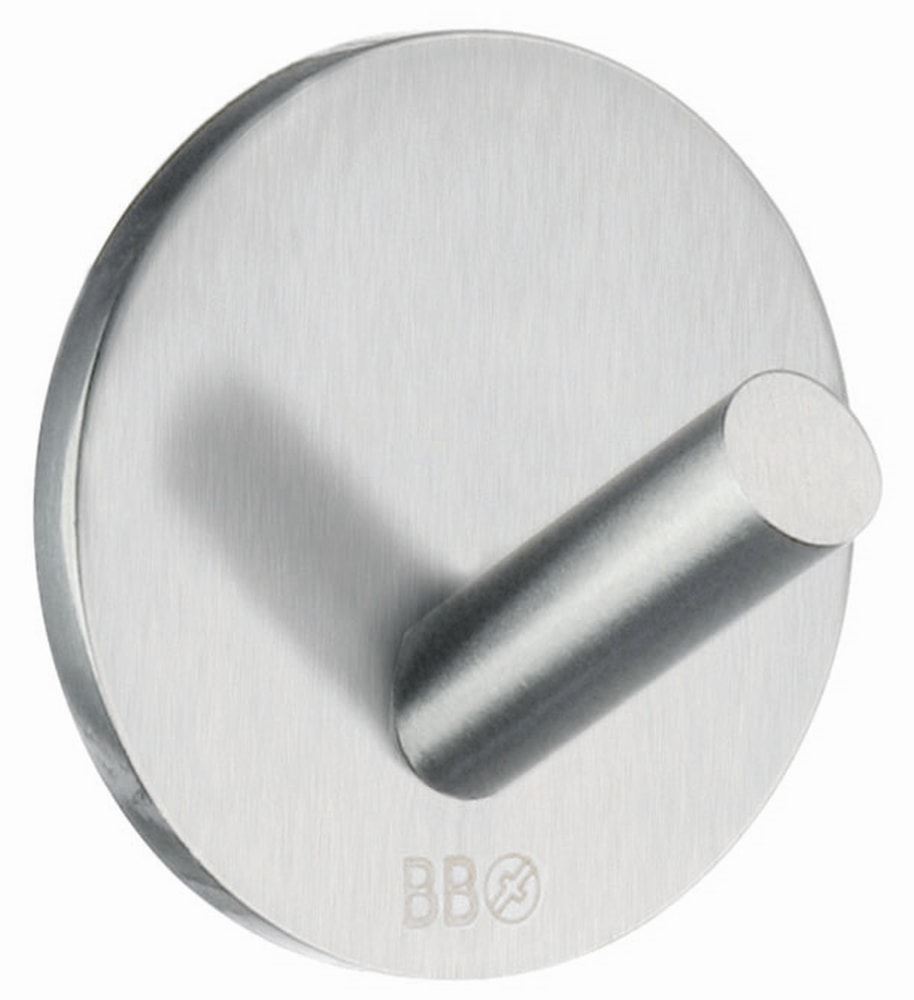 Beslagsboden Design enkelkrog selvklæbende mat hvid rustfri