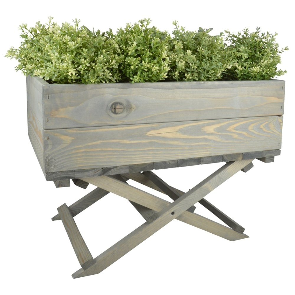 Esschert Design plantekasse med sammenklappelig stander