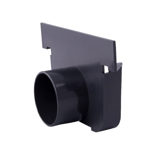 Scan sideudløb højre til afløbsrende 50 mm