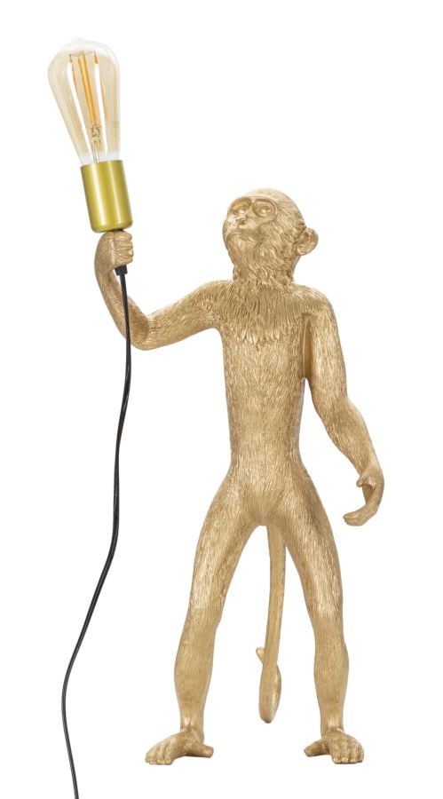 Mauro Ferretti Monkey Gold bordlampe Ø26 x 34 x 55 cm