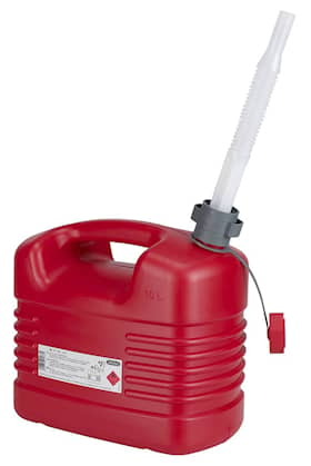 Pressol benzindunk af rød polyethylen 10 liter