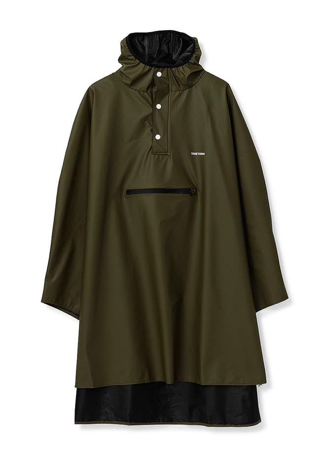 Tretorn RainPoncho PU Light One Size Forest Green