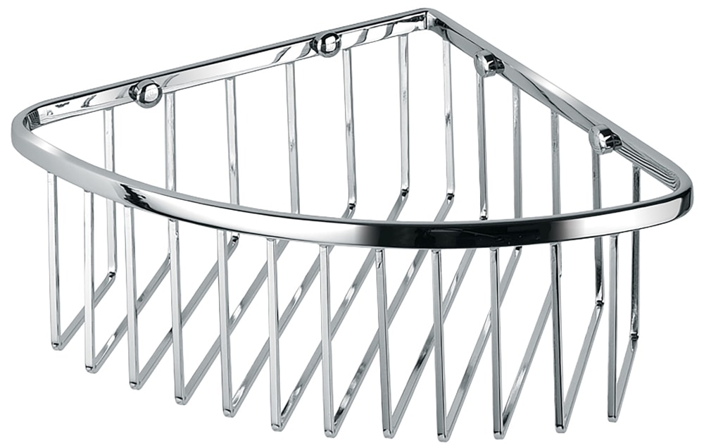 Adora trådkurv hjørne i rustfri/krom 205 x 205 x 90 mm