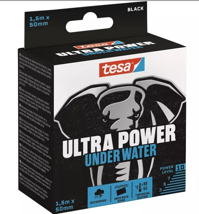 Tesa Ultra Power Under Water reparationstape 1,5 m x 50 mm