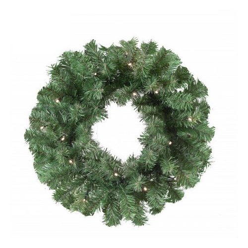 Nordic Winter kunstig grankrans med lys Ø45 cm, til 3 x AA batteri