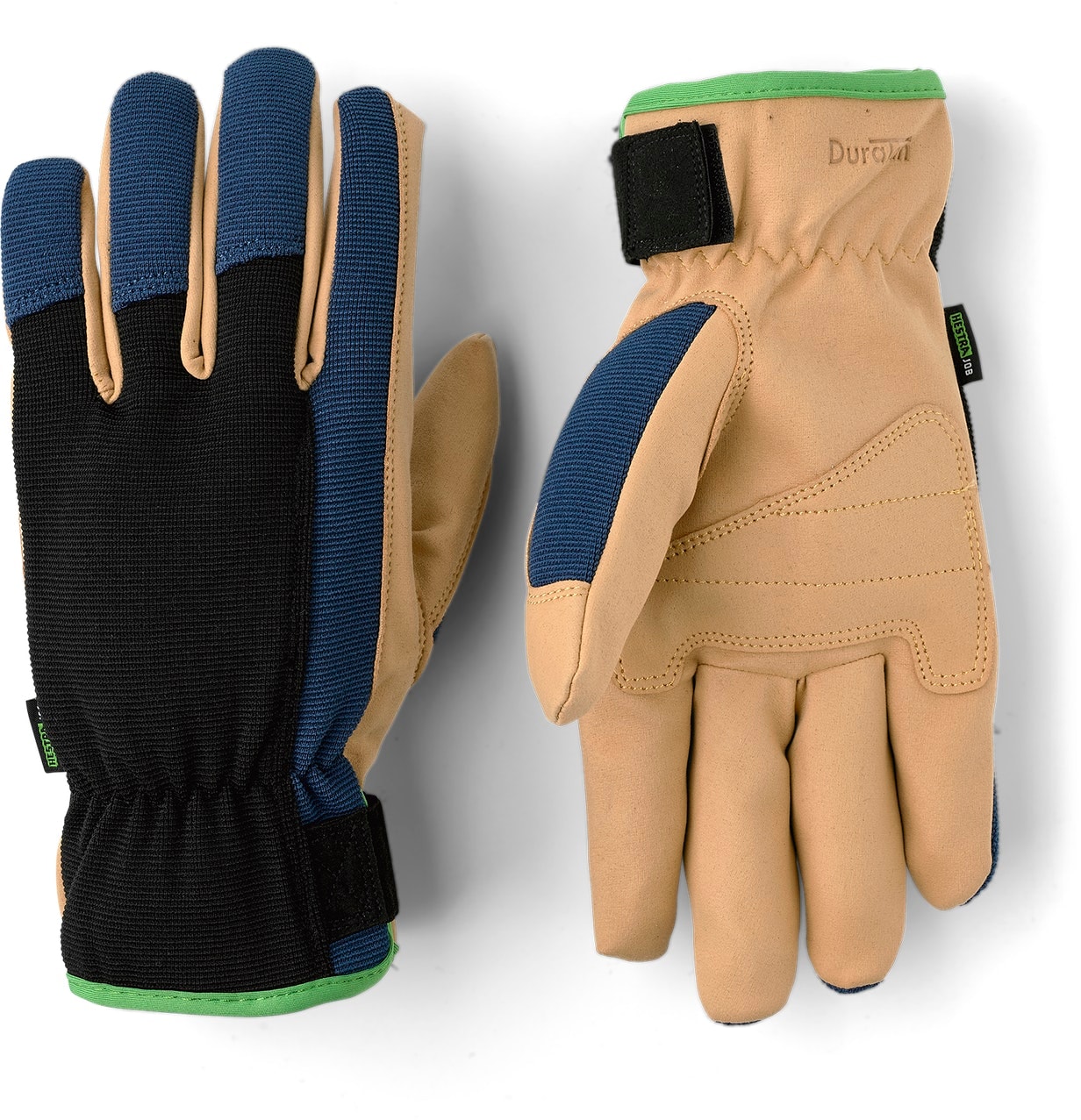 HestraJob Duratan Flex Glove - Red Print/Medium blue - 8