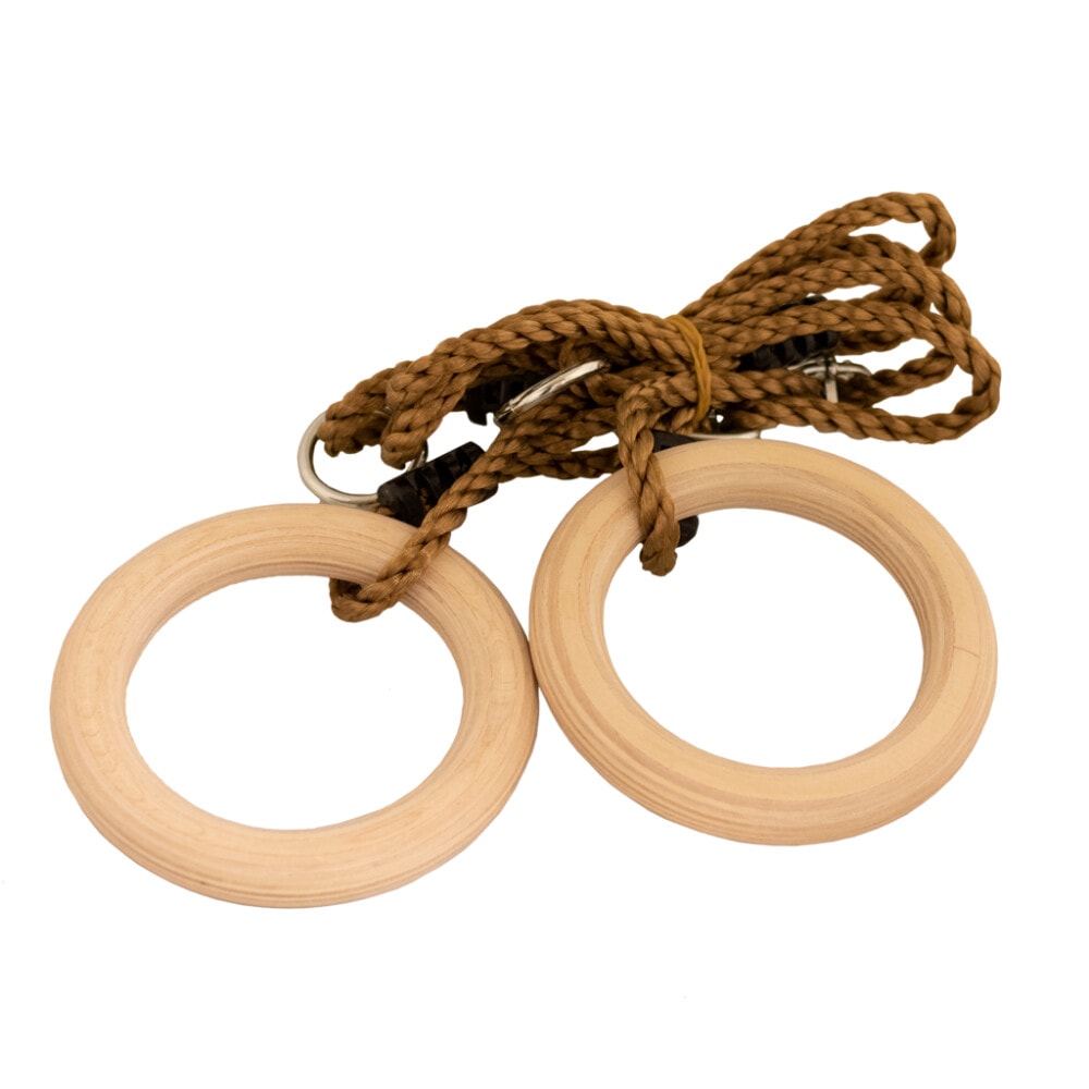 Nordic Play Active gymnastikringe/romerringe med justerbart reb Ø15,8 cm