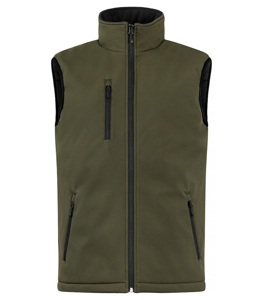 Clique Padded Softshell Vest Mens Dimgrøn 3XL