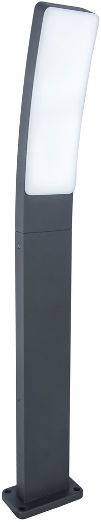 Lutec Kira LED pullert i mørkegrå/opal 17,3W IP54