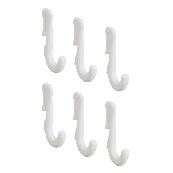 Elfa Utility smal krog i hvid til tavle. Pakke med 6 stk.