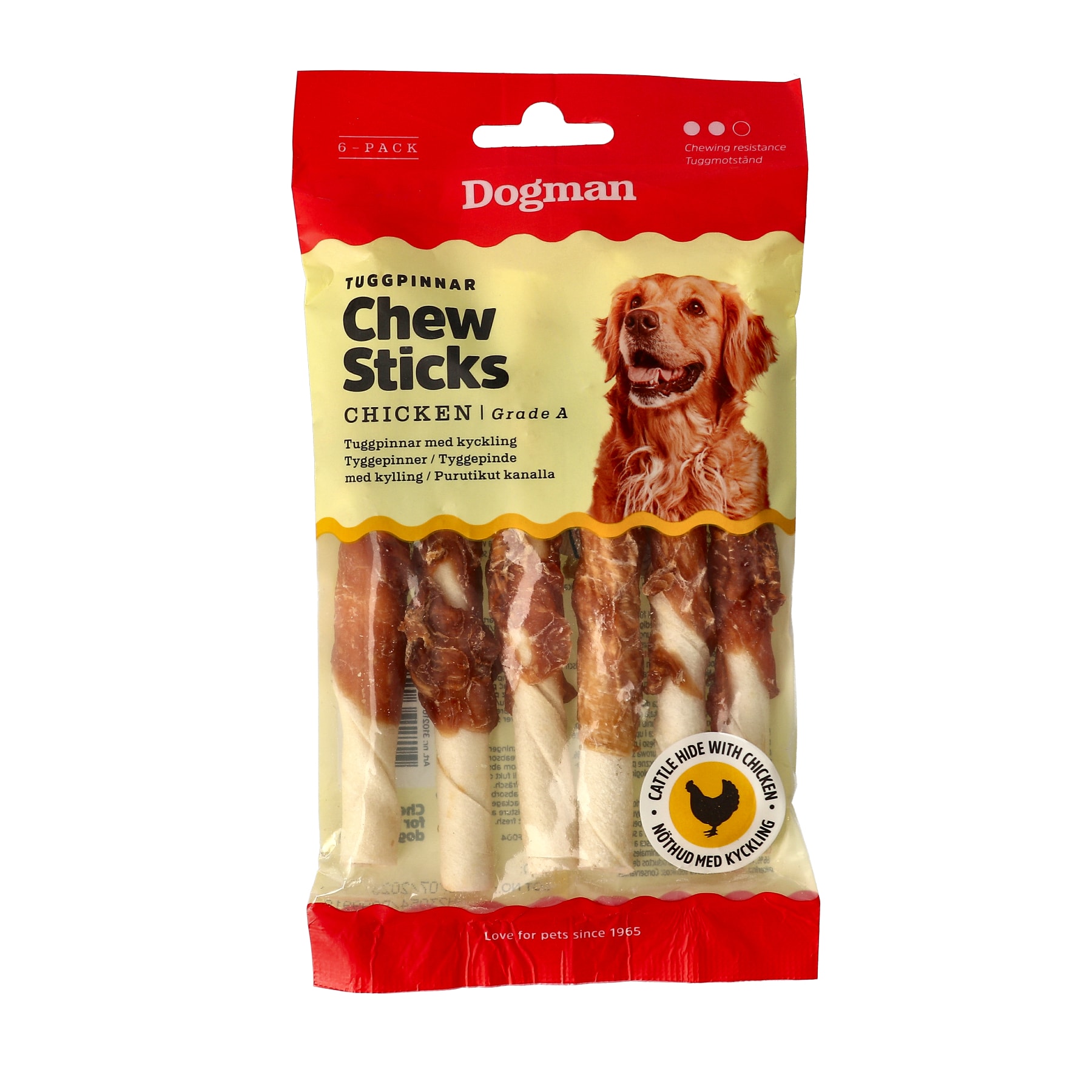 Tuggpinnar med Kyckling 6-pack