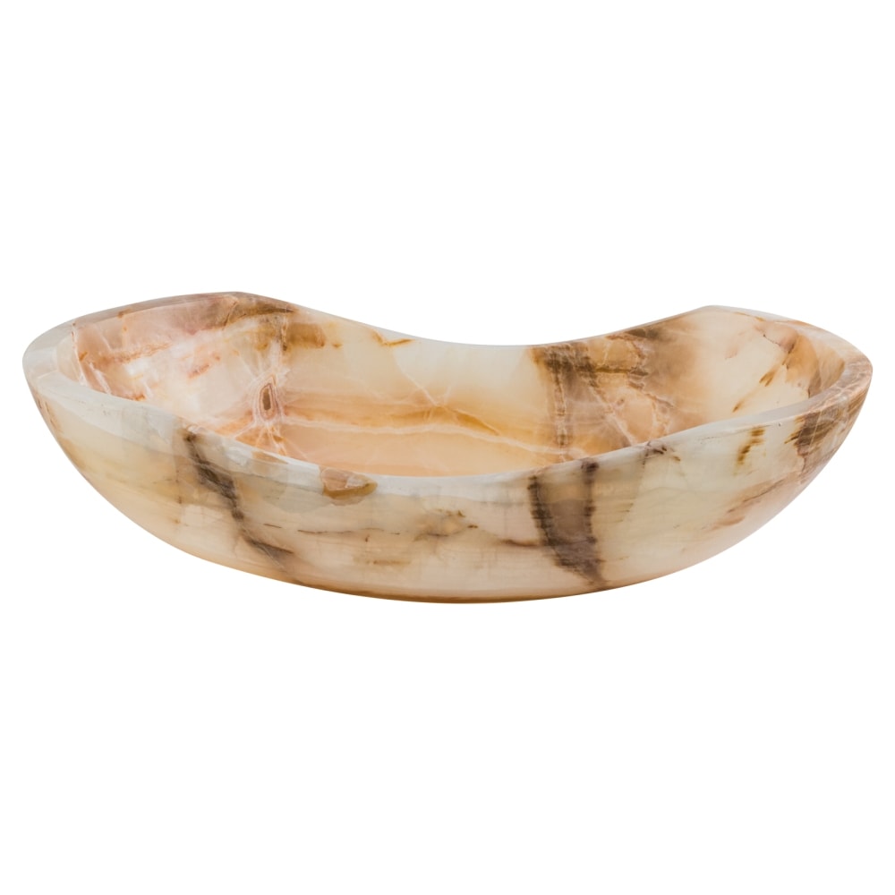 GemLook GL88 håndlavet håndvask i hvid onyx 53 x 35 cm