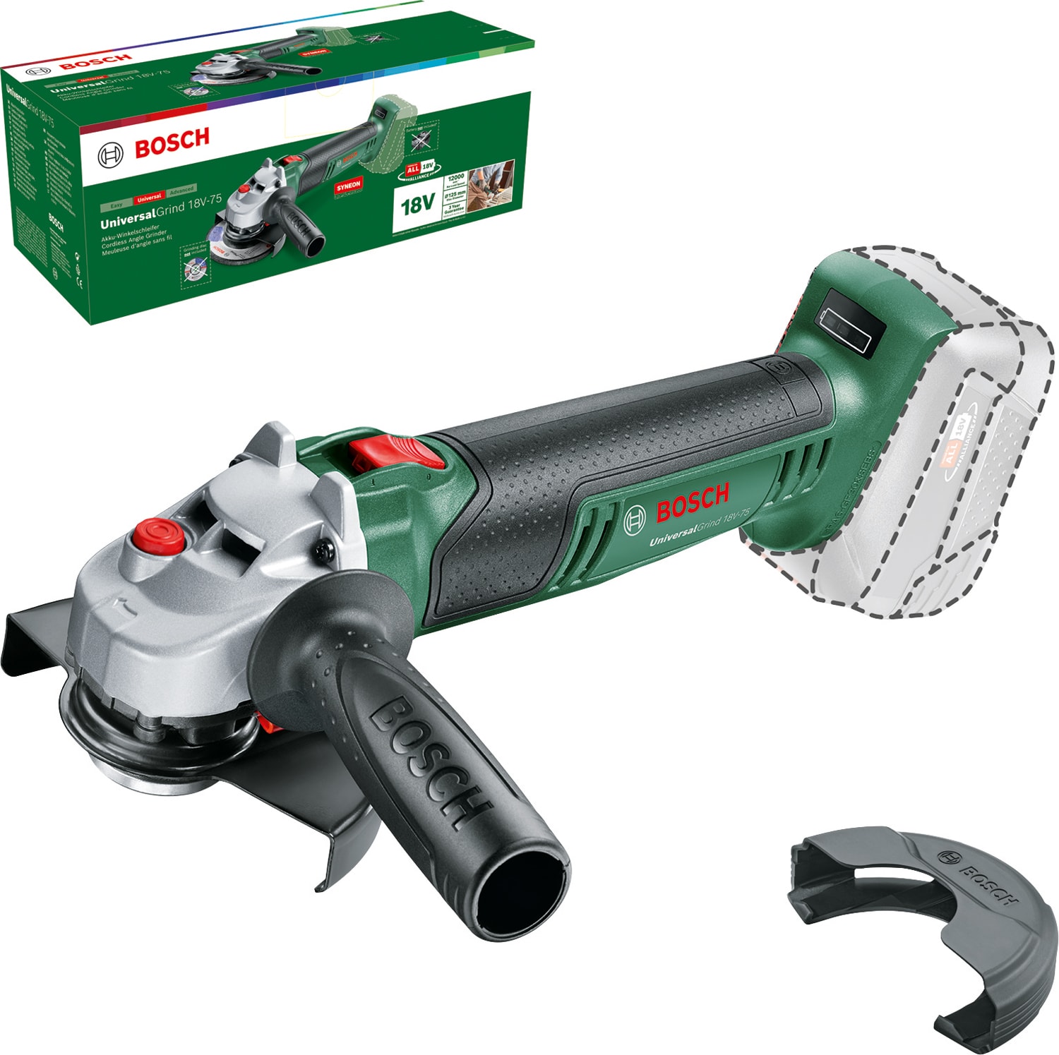 Bosch DIY Akkuvinkelsliber 18V 125Mm Solo M/Tilb