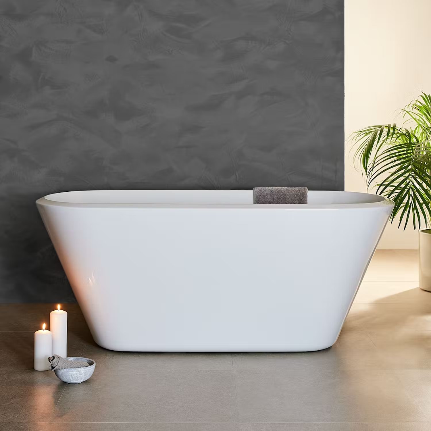 Bathlife Trivas 1600 badekar i akryl 160 x 72 cm