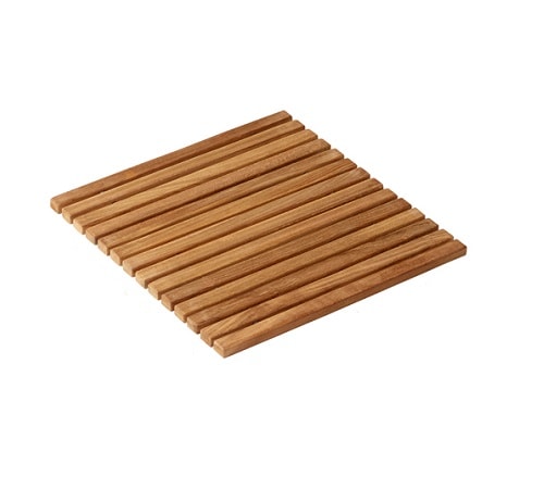 Cinas bademåtte i teaktræ