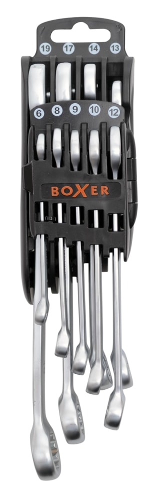 Boxer ringgaffelnøglesæt 9 dele