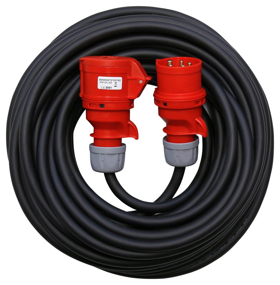 Amiga Forlængerledning 3-faset 16 A 25 m