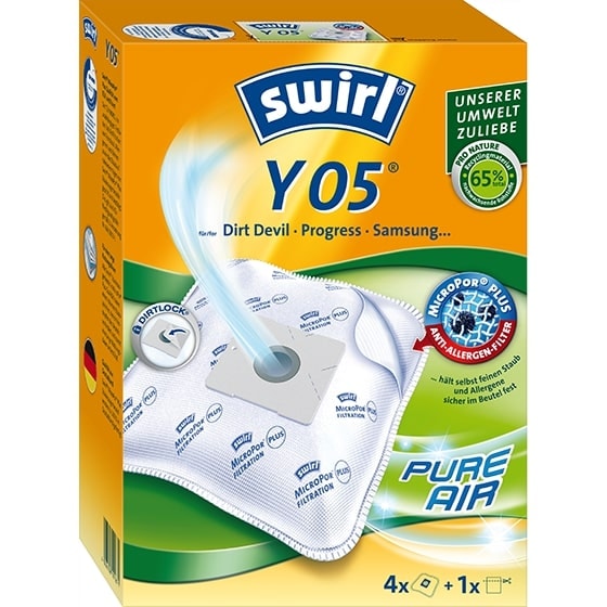 Swirl Y05 støvsugerposer 4 stk. inkl. 1 filter