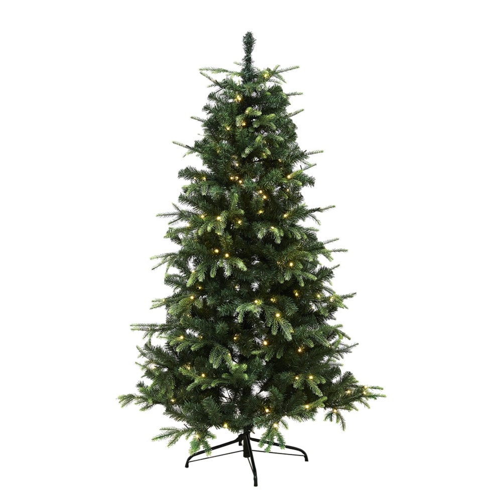 Nordic Winter Viga juletræ med LED lys PE/PVC Klasse A 200 x 134 cm