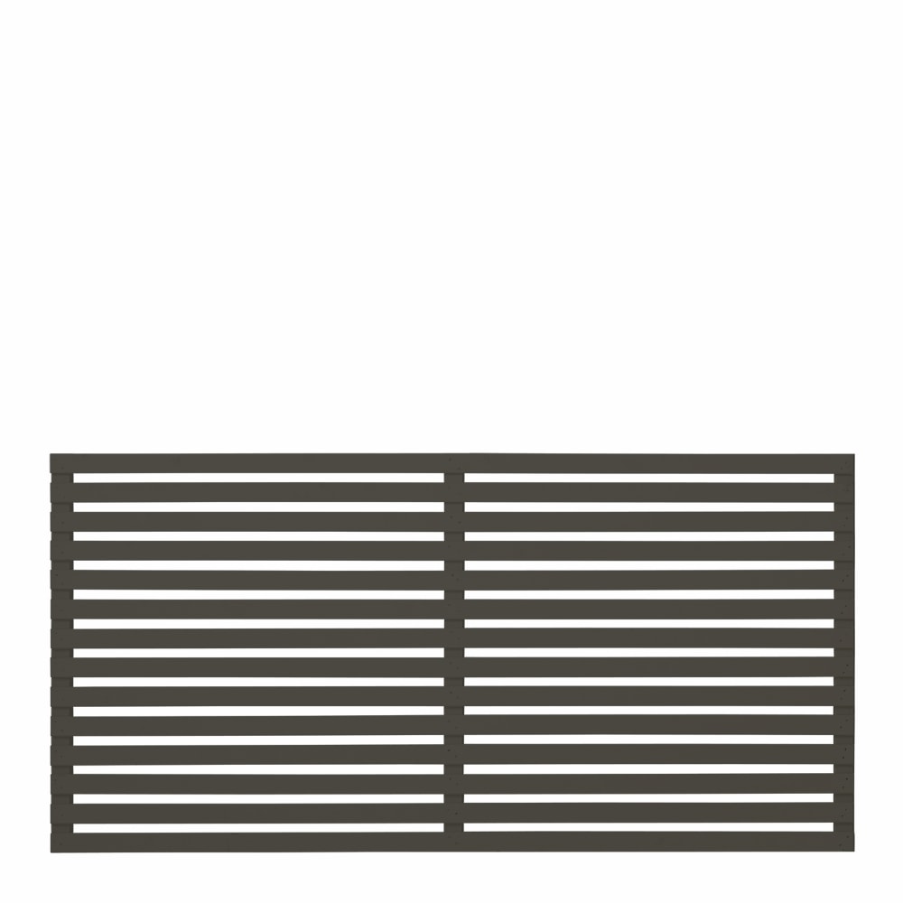 Plus Tokyo hegn grundmalet umbragrå RAL 7022 B180 cm