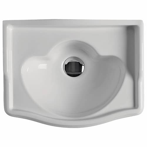 Lavabo Retro 41 porcelænshåndvask i hvid, væghængt