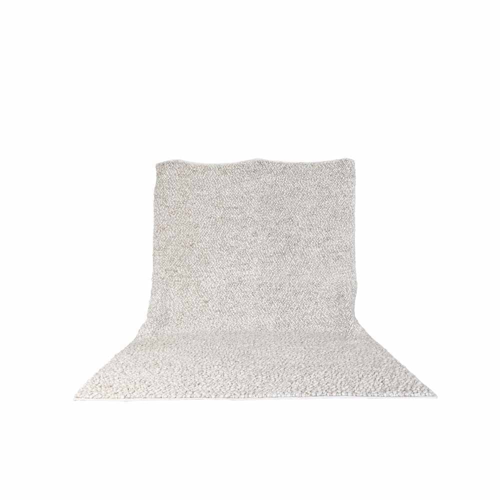 Venture Design Jajru tæppe i lysgrå uld 250 x 350 cm