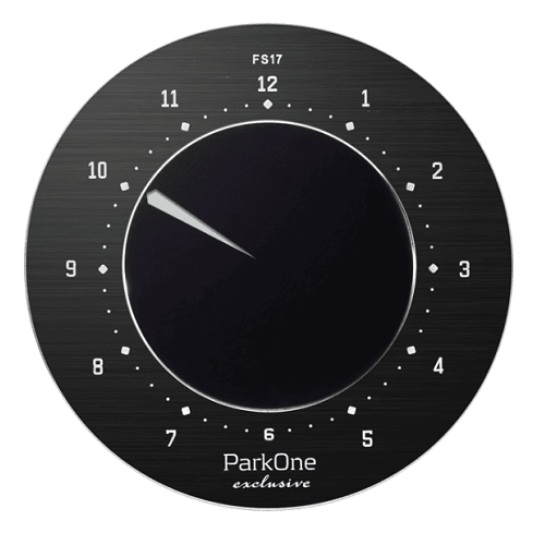 ParkOne Exclusive elektronisk p-skive sort