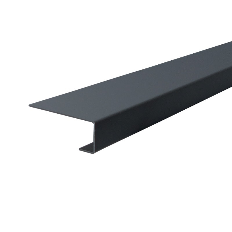 SCG Smartwood enkelt endekant antracit 16 x 45 x 2500 mm