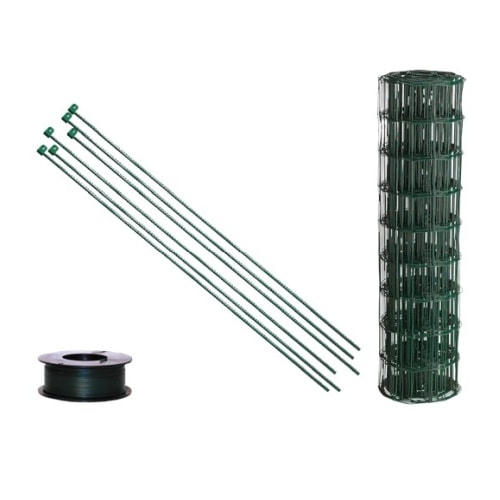 Hortus havehegn i sort 10 x 10 cm maske og tentorpæle 60 cm x 25 meter