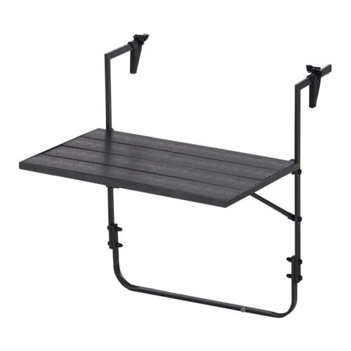 Outfit Poul altanbord i sort polywood 59 x 62 x 67 cm