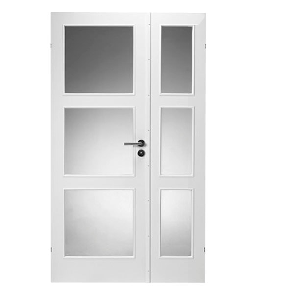 Swedoor Advance-Line Stable GW3+GW3 dør med glas 40 mm