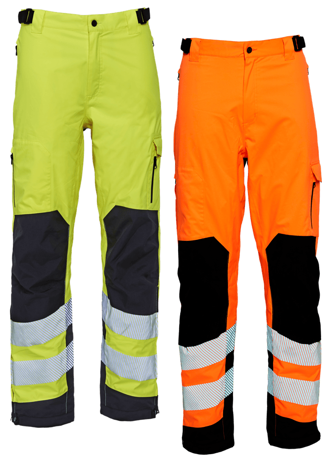 Elka Visible Xtreme regnbukser - Fl. orange/sort - XS