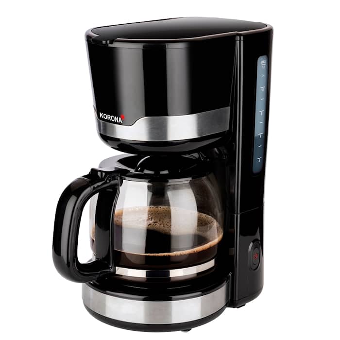 Korona 10232 Breakfast kaffemaskine sort/stål til 12 kopper 1000W