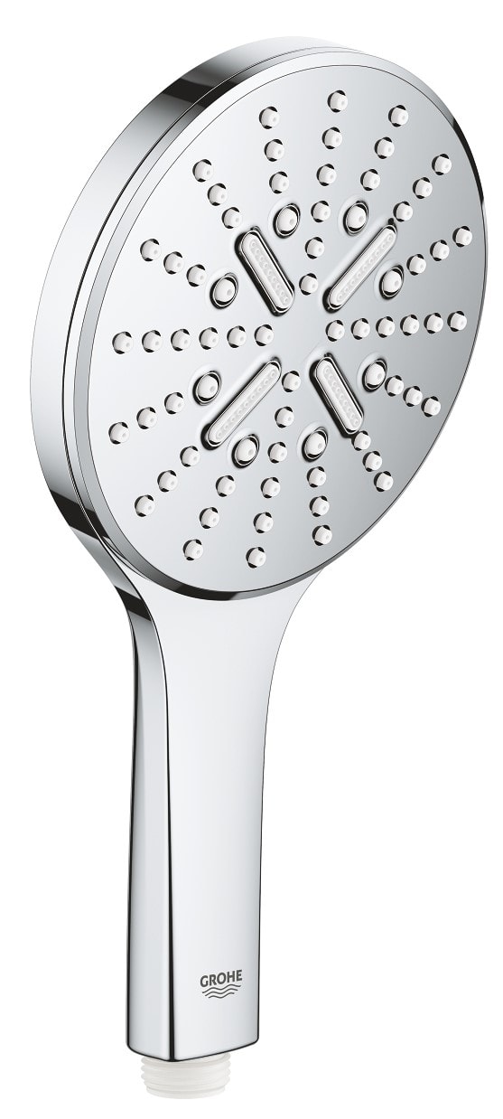 Grohe Rainshower SmartActive 130 håndbruser 3 spray børstet Cool Sunrise messing