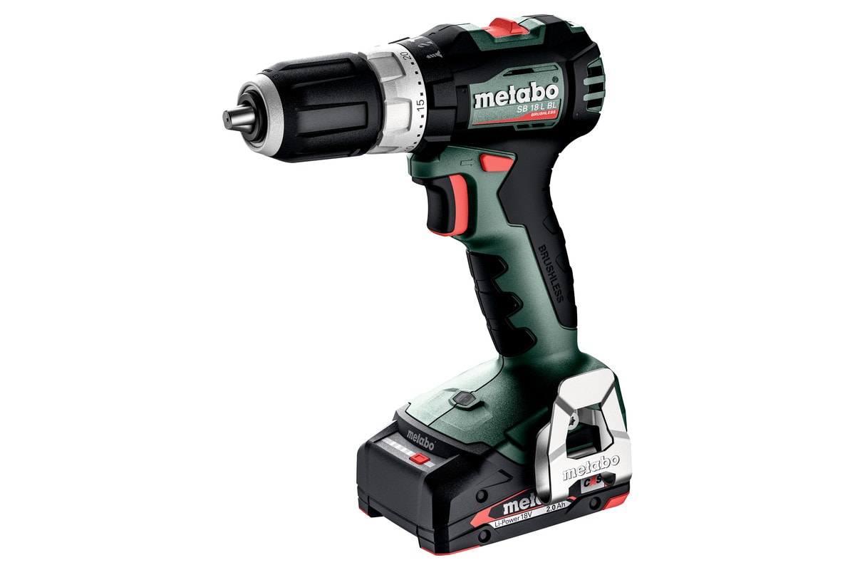 Metabo slagboremaskine SB 18 L BL med 2x2Ah batterier og lader